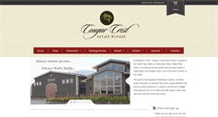 Desktop Screenshot of cougarcrestwinery.com